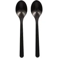 PAPSTAR GmbH Hängedekoration Mehrweg Löffel 18,5cm, 50 Stk. - Schwarz
