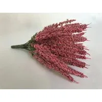 Kunstblume Erika Calluna auf Steckstab, Heidekraut 28cm mit 24 Blütenstiele, mucPlants