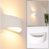 hofstein Wandleuchte »Alli« Wandlampe aus Keramik in Weiß, ohne Leuchtmittel, mit Up & Down-Effekt, 1xG9, Innen mit handelsüblichen Farben bemalbar