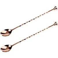 Buddy's Servierlöffel, Barlöffel, mit Kegel-Stößel am Kopfende, 28 cm, Edelstahl, 2-teilig