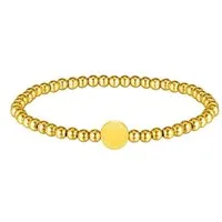 Kim Johanson Armband Essence aus Edelstahl (1-tlg), Zugarmband mit 4 mm Perlen, Geschenk, Unisex