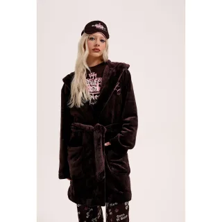 Juicy Couture Krone Polyester Damen Braune Loungewearrobe