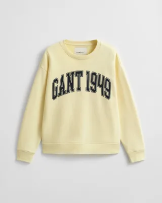 GANT - Graphic Rundhals-Sweatshirt vanilla yellow - Gr. - XL