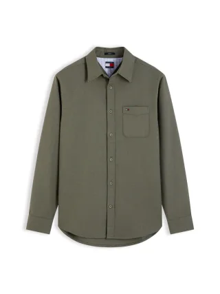 Tommy Hilfiger - Flanellhemd Regular Fit grün - Gr. - S