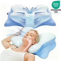 Kityhome Nackenstützkissen Memory Foam Nackenkissen,Seitenschläferkissen,Ergonomisches Kopfkissen, Schlafkissen,Nackenstützkissen,Schlafkissen, Kissen für Seiten, Rücken & Bauchschläfer Hochwertiges Memory Foam