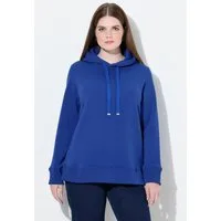 Ulla Popken Sweatshirt Super softer Hoodie Rippbündchen Kapuze Langarm