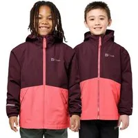 Jack Wolfskin 3-in-1-Funktionsjacke ICELAND 3IN1 JACKET K mit Kapuze, wasserdicht, winddicht, atmungsaktiv
