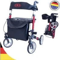 Antar Rollator Leichtgewicht 3-fach faltbar Reise Rollator aus Aluminium