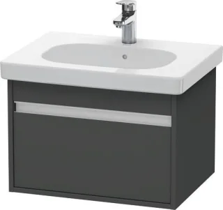 Duravit Ketho Waschtischunterbau wandhängend Graphit Matt 600x455x410 mm - KT667004949 KT667004949