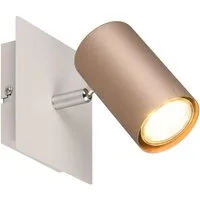 TRIO Leuchten LED Wandstrahler, Dimmfunktion, LED wechselbar, Warmweiß, kleine Wandleuchte & Deckenstrahler, Wandbeleuchtung innen, Höhe 15cm