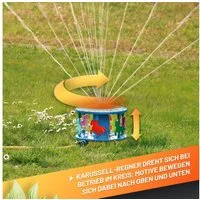 GRÜNTEK Kreisregner Karussell-Regner, Rasen-Sprinkler mit Schnellanschluss bis 175m², für Flächen bis 175 m², Praktischer Schnellanschluss