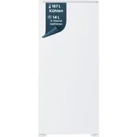 homeX Einbaukühlschrank CFB1811E, 123 cm hoch, 54 cm breit, 181 Liter, mit Gefrierfach, 122cm hoch, Schlepptürtechnik, leise 39 dB