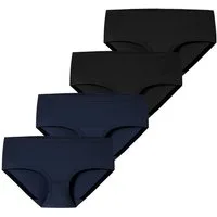 Schiesser Panty Invisible Cotton (4-St) Pantyslip, Boyshort, Unterwäsche
