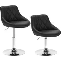 Woltu Barhocker (2 St), Barsessel Relaxsessel Loungesessel höhenverstellbar