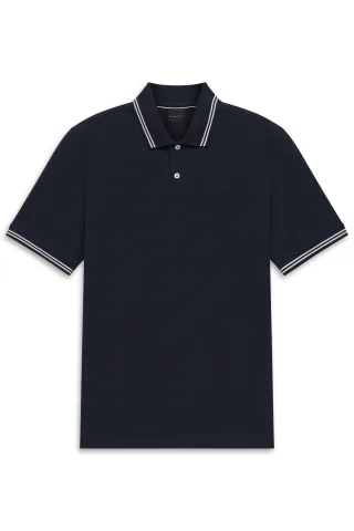 bugatti - Herren Polo 1/2 Arm marine - Gr. - 3XL
