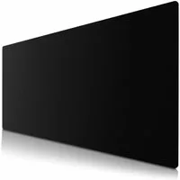 CSL Mauspad XXL Mousepad 900 x 400 x 3 mm, Tischunterlage, Elegante Leder Optik, rutschfest, abwaschbar, Office Schreibtischunterlage, schwarz