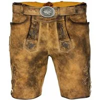 Maddox Trachtenlederhose MADDOX Kurze Herren Lederhose 'Mandlach' mit Gürte