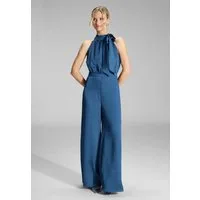 SWING Jumpsuit - Jumpsuit mit Schluppe aus Satin Oberteil in lockerer Passform