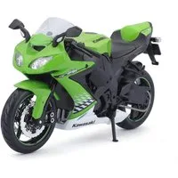 Maisto® Modellmotorrad Kawasaki Ninja ZX-10R (schwarz-grün, Maßstab 1:12), Maßstab 1:12, detailliertes Modell