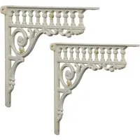 Moritz Wandregalhalter 2er Set Regalwinkel 23 x 27,5 cm Regalträger, Regalträger Regalwinkel Regalhalterung Wandregal Regal Kommode