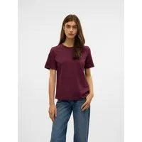 Vero Moda Kurzarmshirt VMPAULINA SS T-SHIRT GA JRS NOOS Baumwolle, regular fit