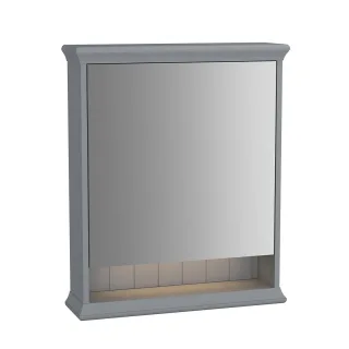 VitrA Valarte LED-Spiegelschrank 63 cm 1 Tür Türanschlag rechts Grau Matt,62229 62229