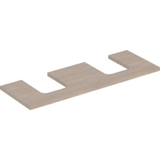 Geberit ONE Waschtisch-Platte, Ausschnitt rechts und links, für Aufsatzwaschtisch Schalenform 505276005