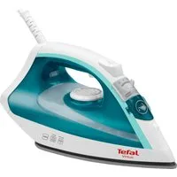 Tefal Dampfbügeleisen FV1710 Virtuo, 1800 Watt, 80 g/Min. Dampfstoß, 1800 W, 20 g/Min. kontinuierlicher Dampf, Antihaft-Bügelsohle, weiß/türkis