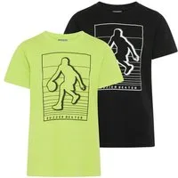 KIDSWORLD T-Shirt 2er Pack Shirts mit Basketball-Print (Packung, 2) sportlicher Stil, Kurzarm, bedruckt, aus Baumwolle