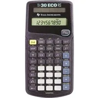 Texas Instruments Taschenrechner TI-30 ECO RS Taschenrechner Schwarz solarbetrieben (B x H x T) 79 x 15