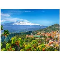 ENJOY Puzzle Puzzle ENJOY Puzzle Ätna und Taormina, Sizilien 1000 Teile, Puzzleteile