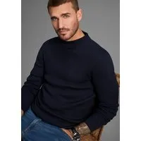Bruno Banani Stehkragenpullover in Rippstrickoptik