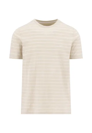 FYNCH-HATTON - T-Shirt, slub stripe cement - Gr. - XL