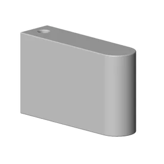 Dornbracht Halter für Duschgarnitur Ersatzteile 081767506 20 x 41 x 66 mm Dark Platinum gebürstet 081767506-99