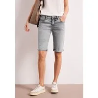 STREET ONE Bermudas Style Jane Slim Leg Jeans-Bermuda mit Turn-Up-Detail