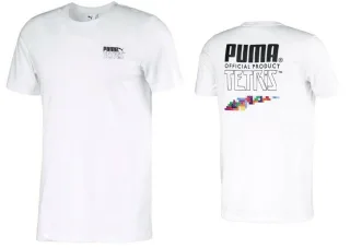 Puma x Tetris Kurzarm T-Shirt T-Shirt Top White Herren 597138 02