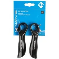 M-Wave Fahrradlenkergriff M-WAVE Lenkerzusatzgriff BE ANATOM Aluminium schwarz