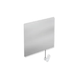 Hewi 801 active+ Kippspiegel 801.01D10098 600x540x6mm, mit Halter/Griff, antimikrobiell, signalweiß