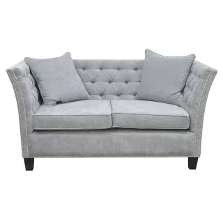 Polstersofa Sofa 2-Sitzer VIRGINIA Massivholz Buche