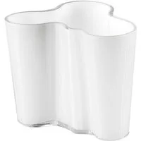 IITTALA Tischvase Vase 9,5 cm Alvar Aalto opalweiß, weiß, nicht spülmaschinengeeignet