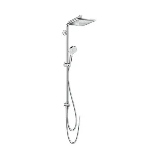 hansgrohe Reno Crometta E 240 Showerpipe 27289000 chrom, 1jet, EcoSmart., 9 l/min, 24 x 24 cm