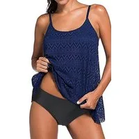 Badekönig Tankini mit Bauch Weg Effekt im angesagtem Häckellook