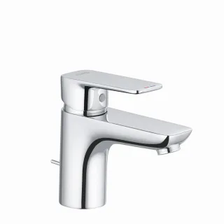 Kludi PURE & STYLE Waschtischarmatur 75 3,8 l, m. Metallablaufg. chrom, 403820575WR5 403820575WR5