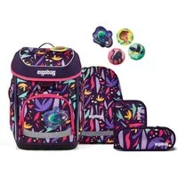 ergobag Schulranzen Schulranzen-Set CUBO AmBärzonas 5-teilig, 25/26 (5-teilig), ergonomisch, höhenverstellbar, Your-Size-System, ab 1. Klasse