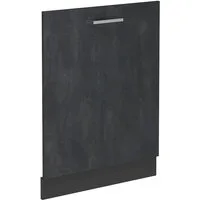 Vicco Frontblende R-Line, Schwarz Beton/Anthrazit, 60 cm ohne Arbeitsplatte (1 St)
