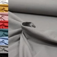 MAGAM-Stoffe Stoff "Matteo", Rippen Jersey Mode Stoff uni einfarbig ÖKO-TEX Meterware ab 50cm