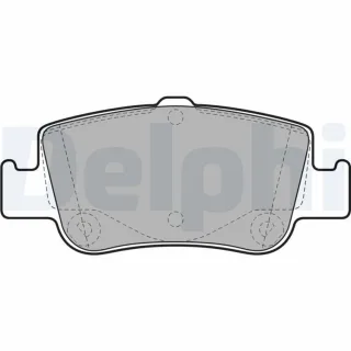 Delphi Bremsbel?ge hinten Toyota Auris Corolla Verso