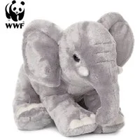 WWF Kuscheltier Plüschtier Elefant (Rüssel runter, 18cm), sitzend