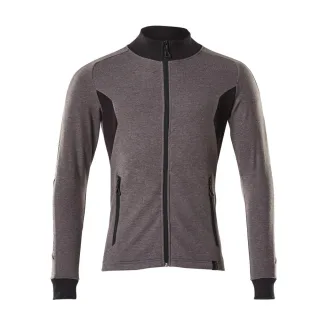 MASCOT Herren Sweatshirt mit Reißverschluss ACCELERATE Dunkelanthrazit / Schwarz 3XL - 18484-962-1809-3XL