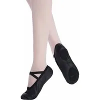 tanzmuster Ballettschuhe Quinn vegan aus PU-Leder Tanzschuh Ballettschläppchen mit geteilter Sohle für Kinder und Erwachsene